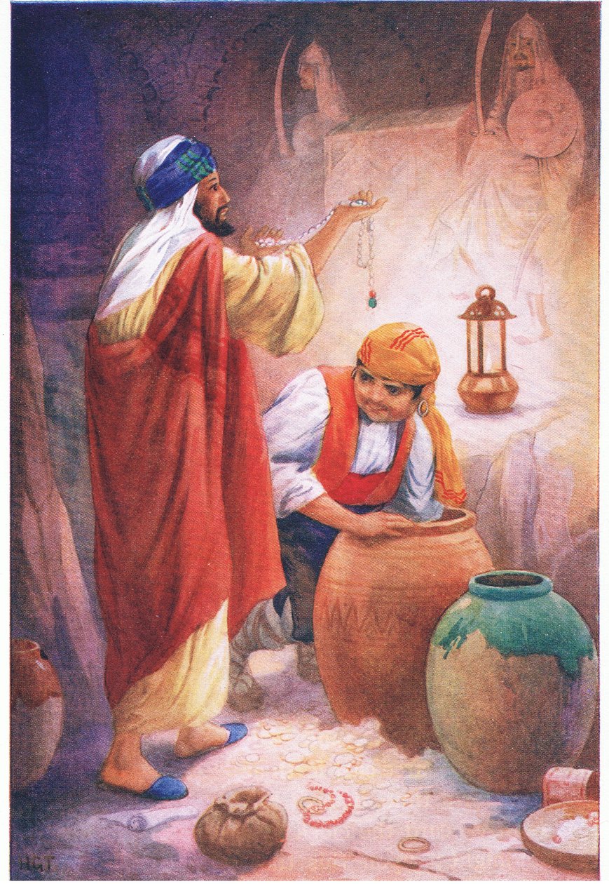 Peregil, de Gallego en de Moor (uit het verhaal De erfenis van de Moor), illustratie uit