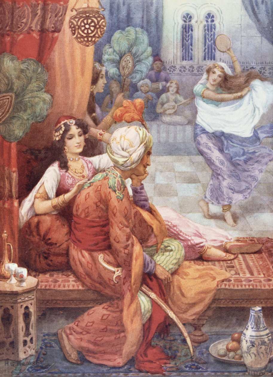 Prins Ahmed en de fee Banou, illustratie uit 
