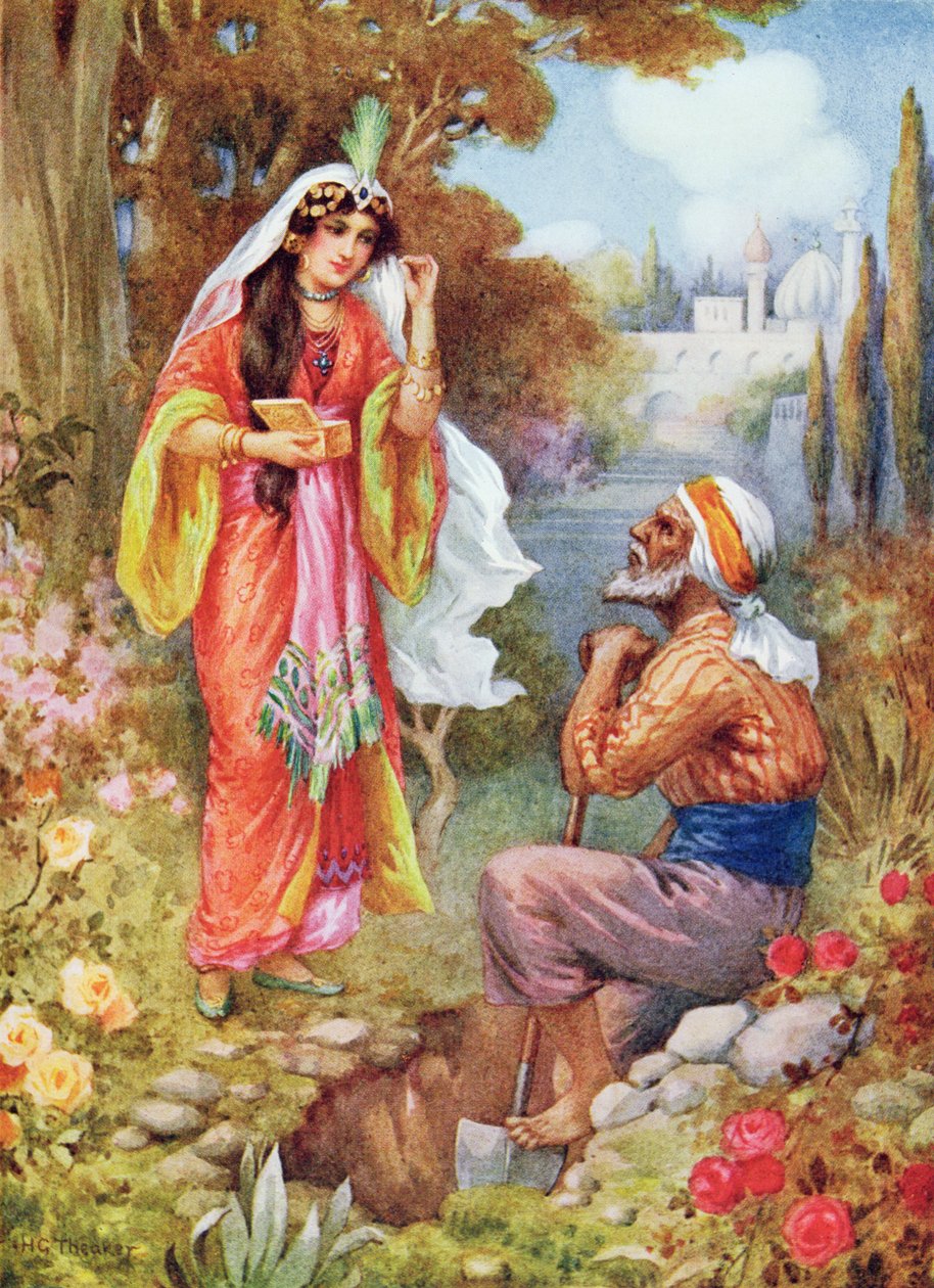 De prinses en de parels, illustratie uit 