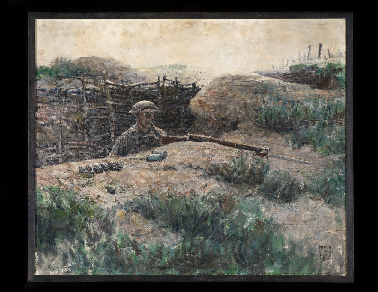 De schildwacht door Harvey T. Dunn