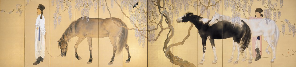 Bezoek aan een kluizenaar door Hashimoto Kansetsu