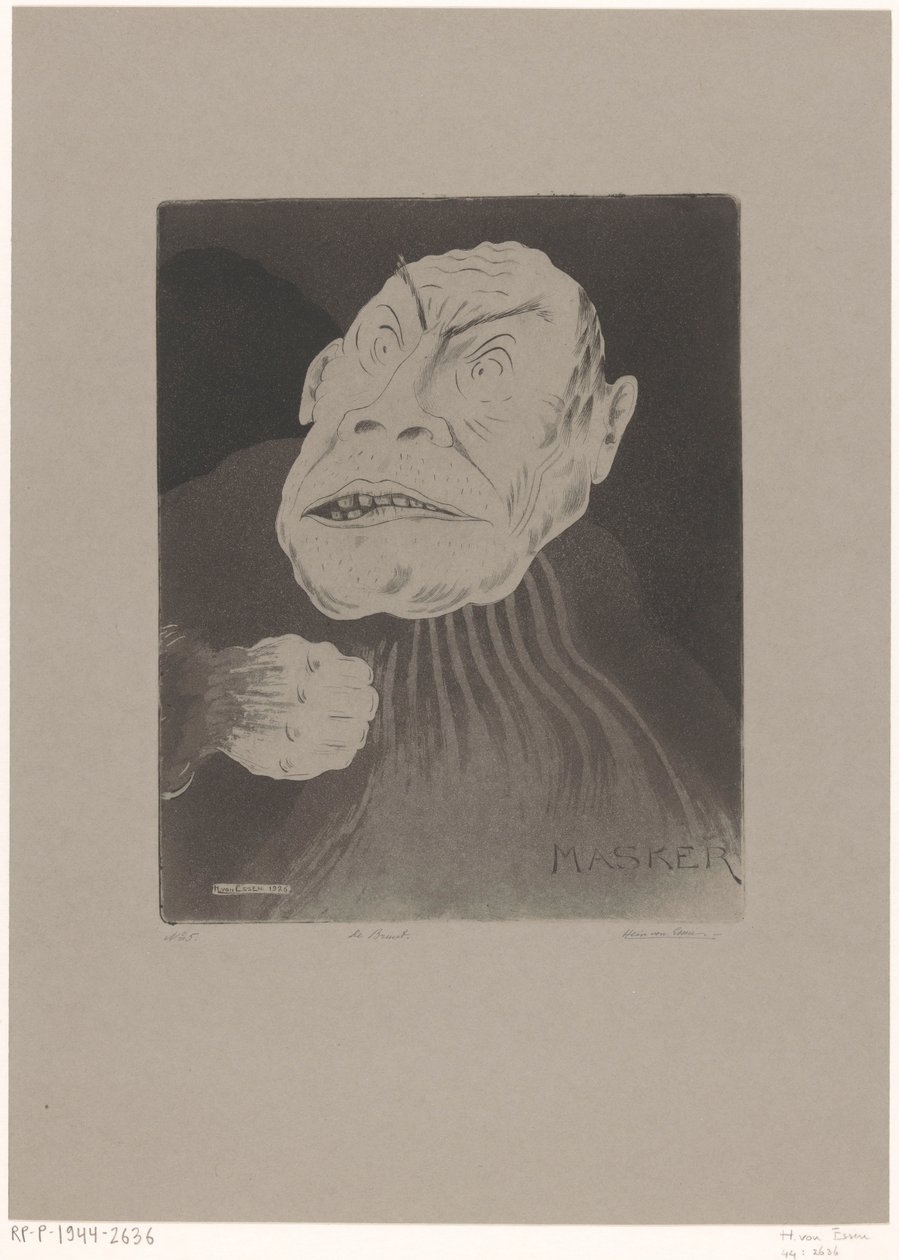 De bruut door Hein von Essen (signed by artist)