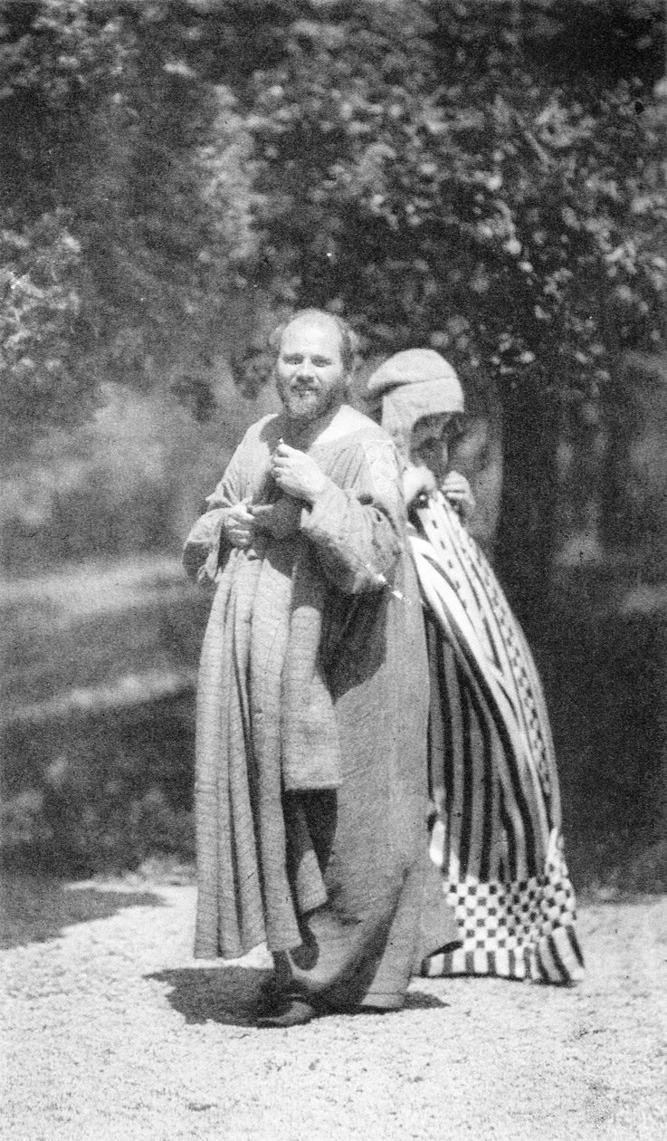 Gustav Klimt en Emilie Flöge door Heinrich Böhler