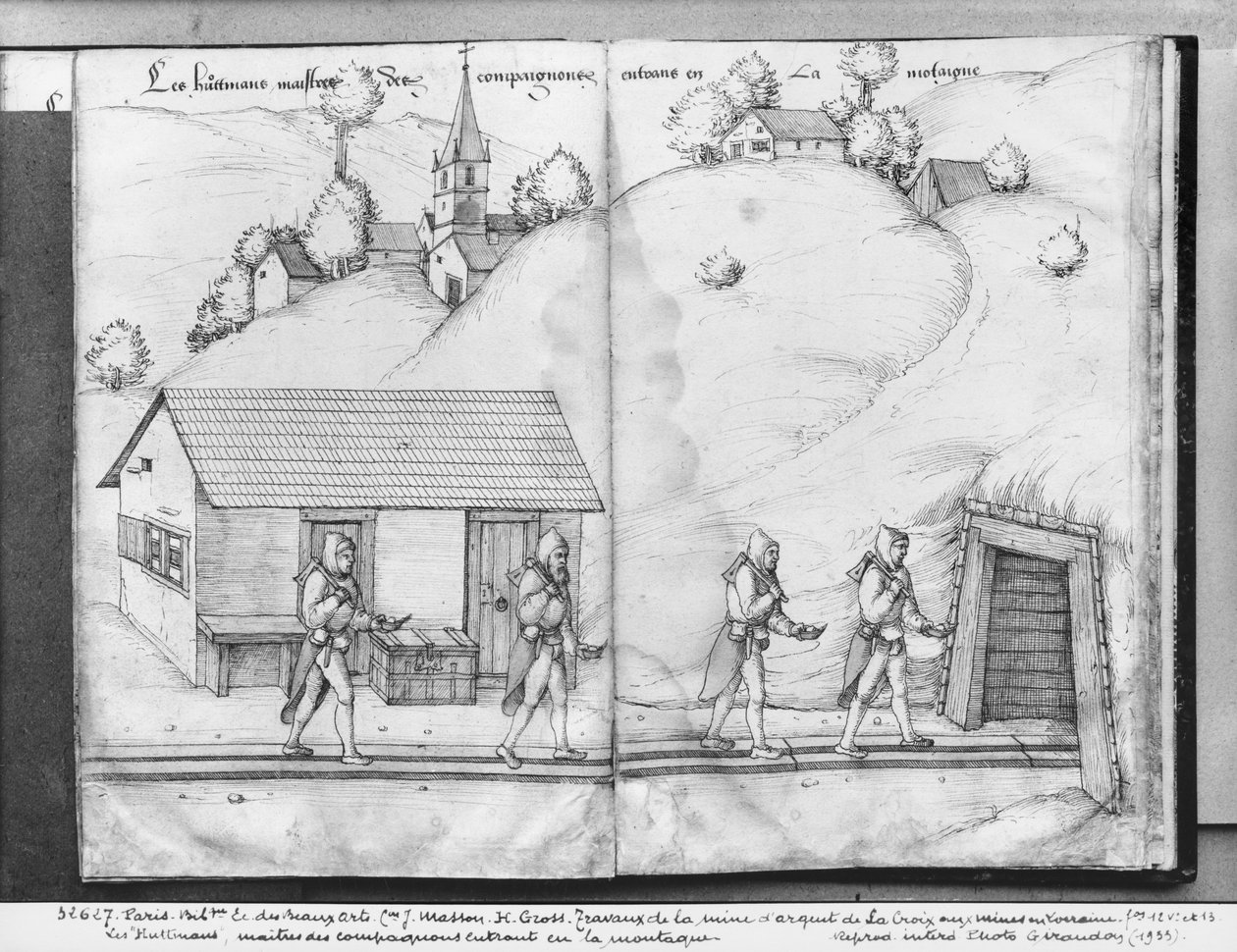 Zilvermijn van La Croix-aux-Mines, Lorraine, fol.12v en fol.13r, de 
