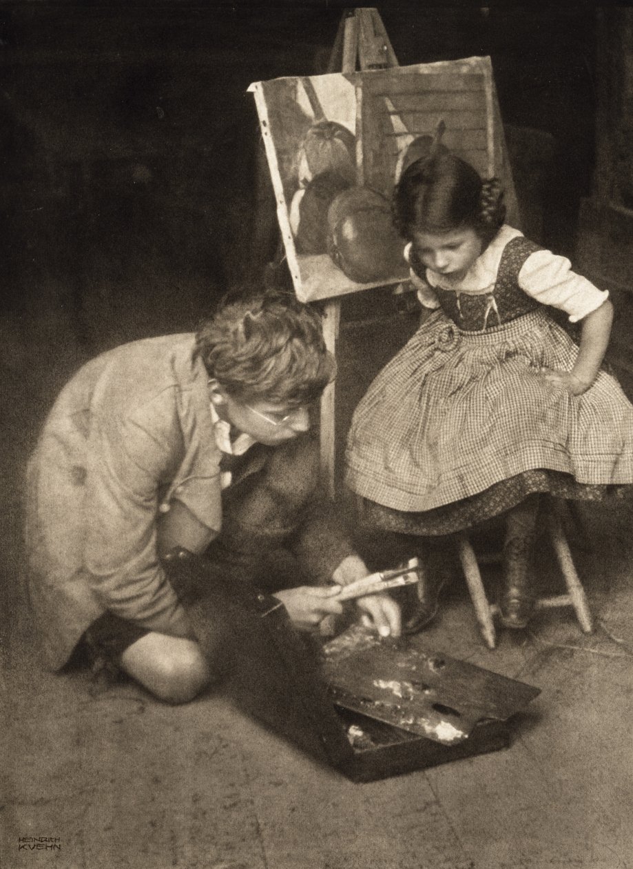 Walter en Lotte aan de Ezelschildersezel door Heinrich Kuhn