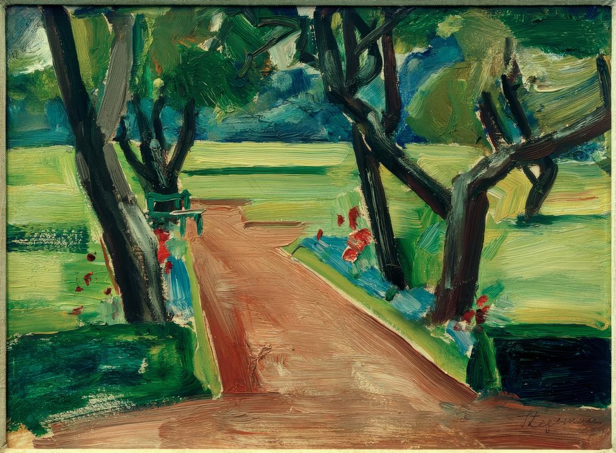 Weg in het stadspark door Heinrich Stegemann