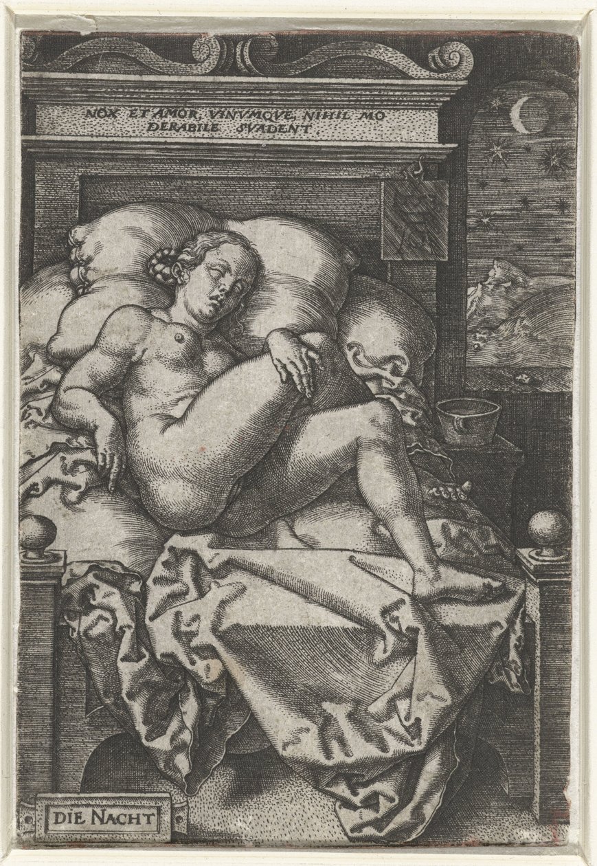 De nacht door Heinrich Aldegrever