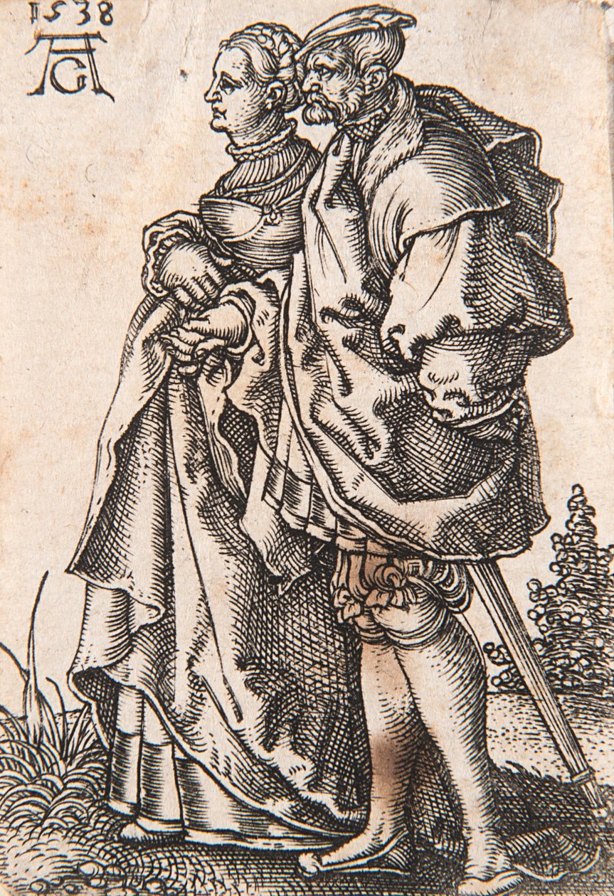 Uit de serie De Kleine Bruiloftsdansers, 1538 door Heinrich Aldegrever