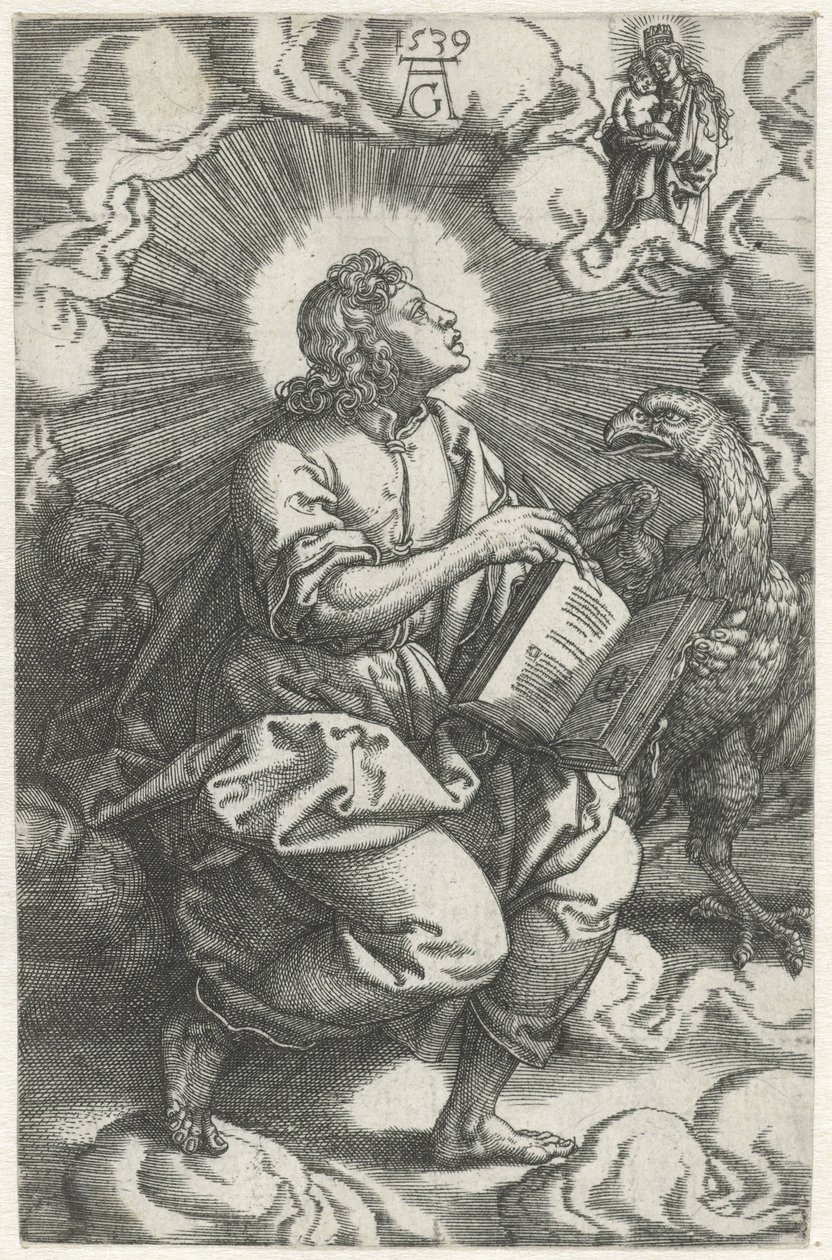 Johannes Vier evangelisten (serietitel) door Heinrich Aldegrever