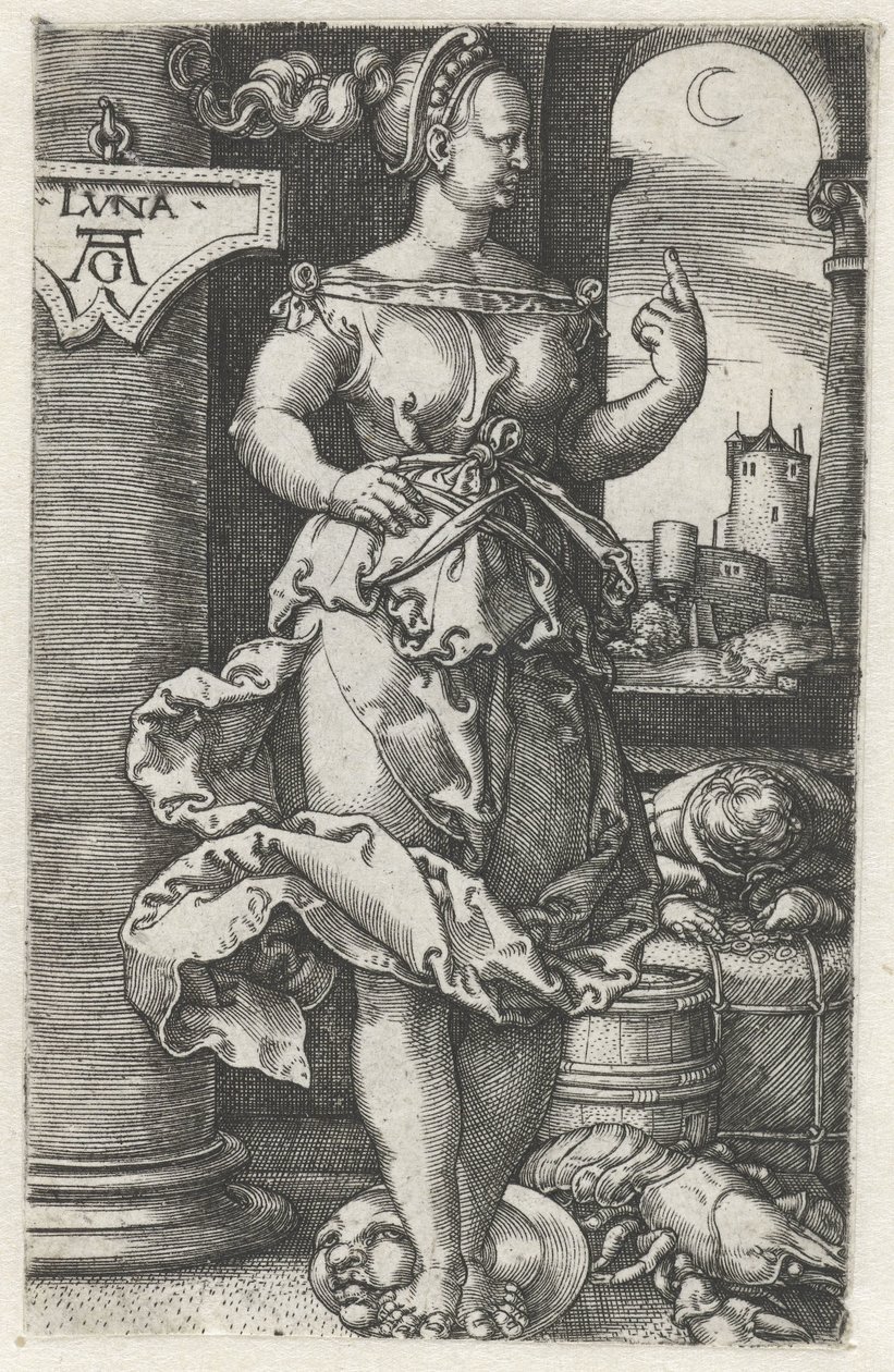 Luna door Heinrich Aldegrever