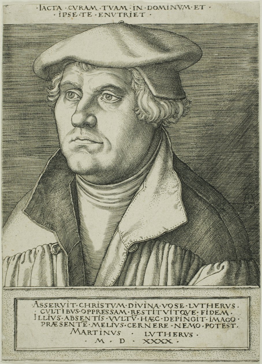 Maarten Luther door Heinrich Aldegrever