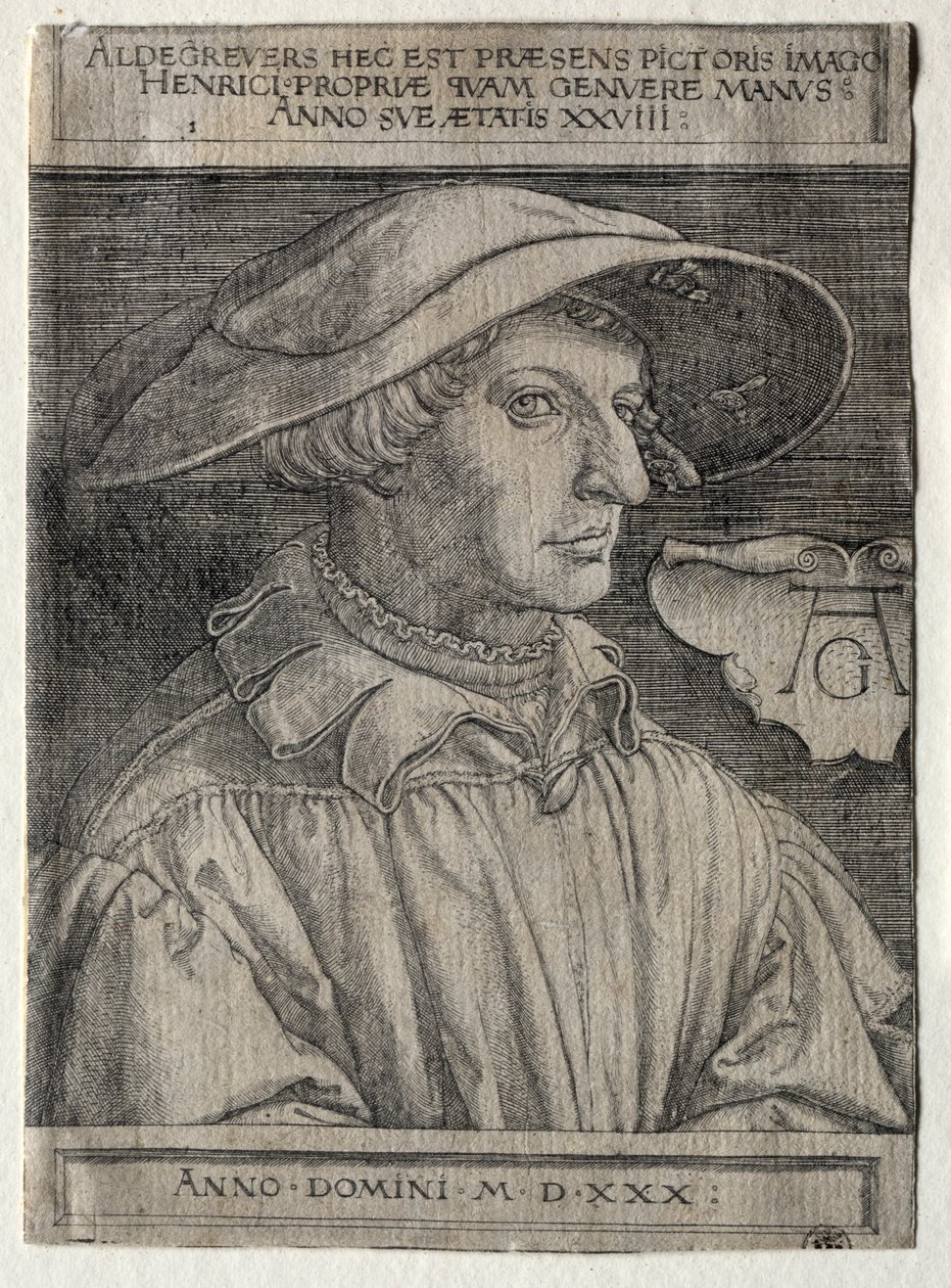 Zelfportret door Heinrich Aldegrever