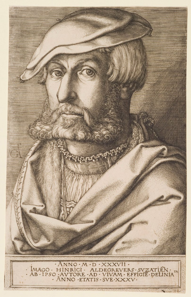 Zelfportret door Heinrich Aldegrever