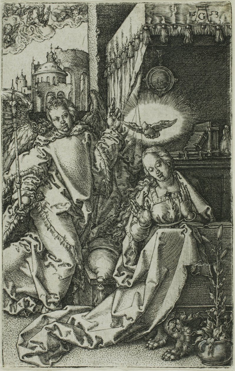 De Annunciatie door Heinrich Aldegrever