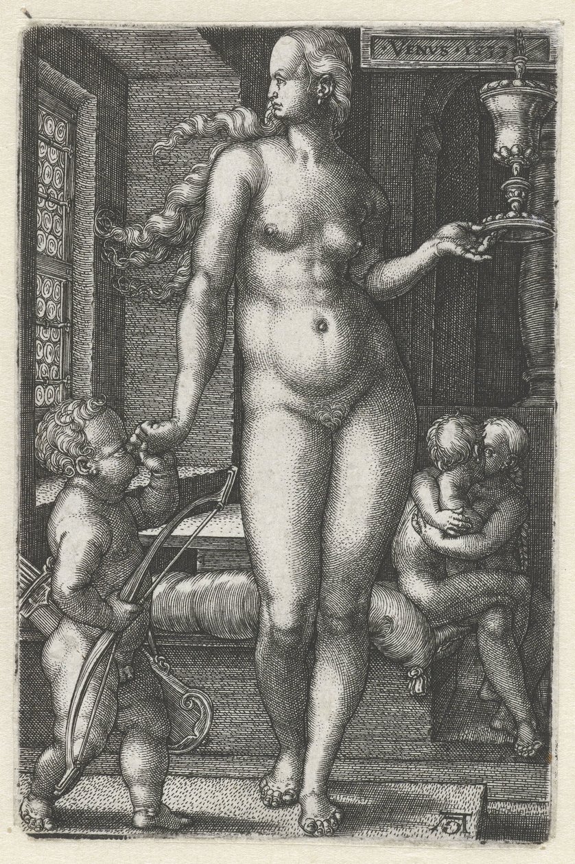 Venus (De zeven planeten) door Heinrich Aldegrever