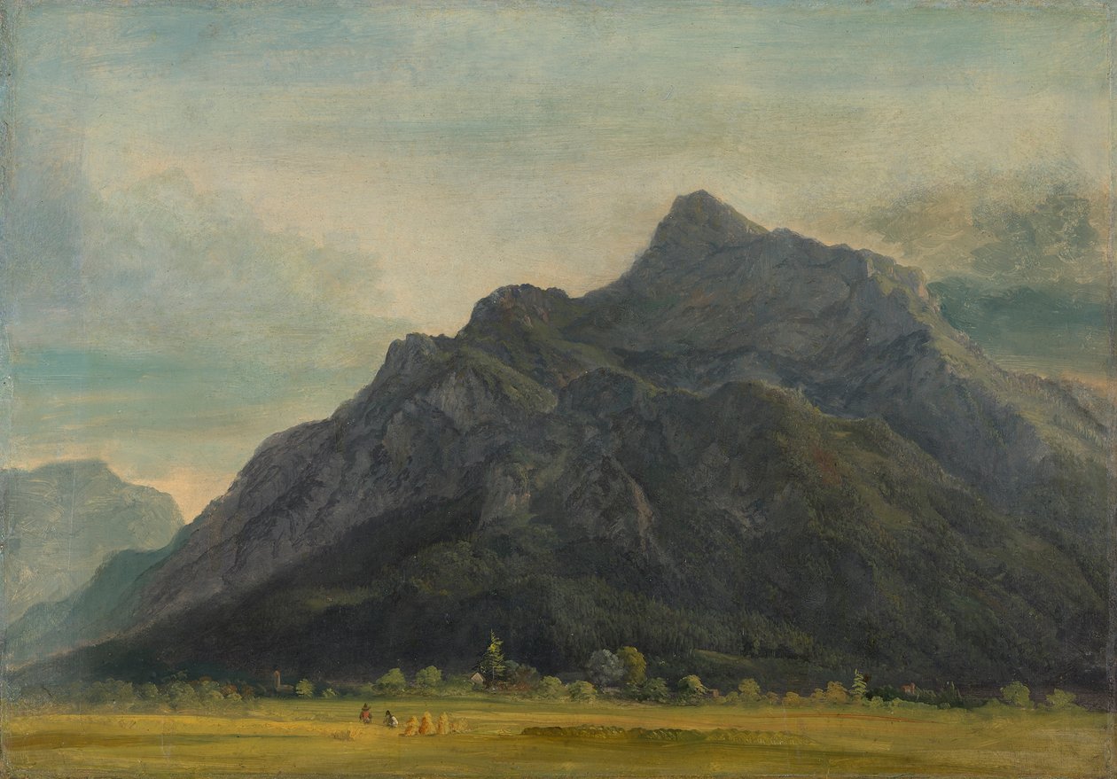 De Untersberg bij Salzburg door Heinrich Burkel