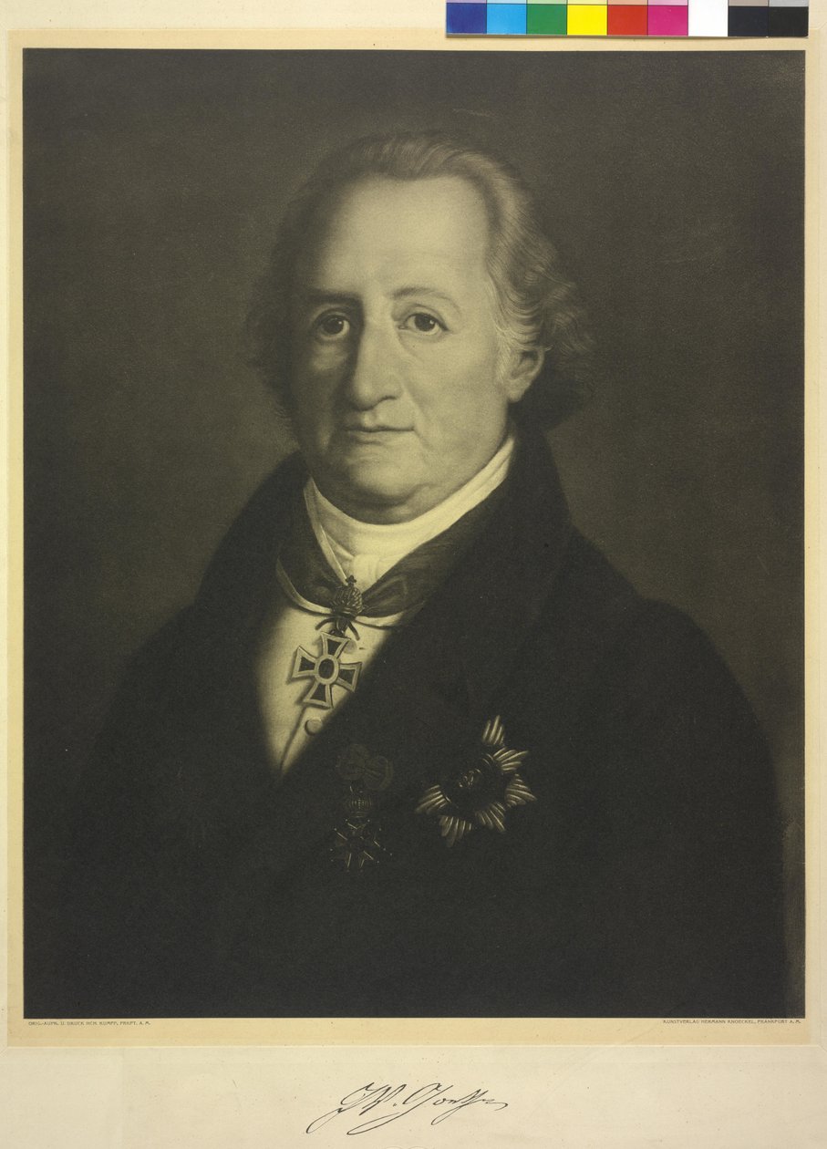 Johann Wolfgang von Goethe door Heinrich Christoph Kolbe
