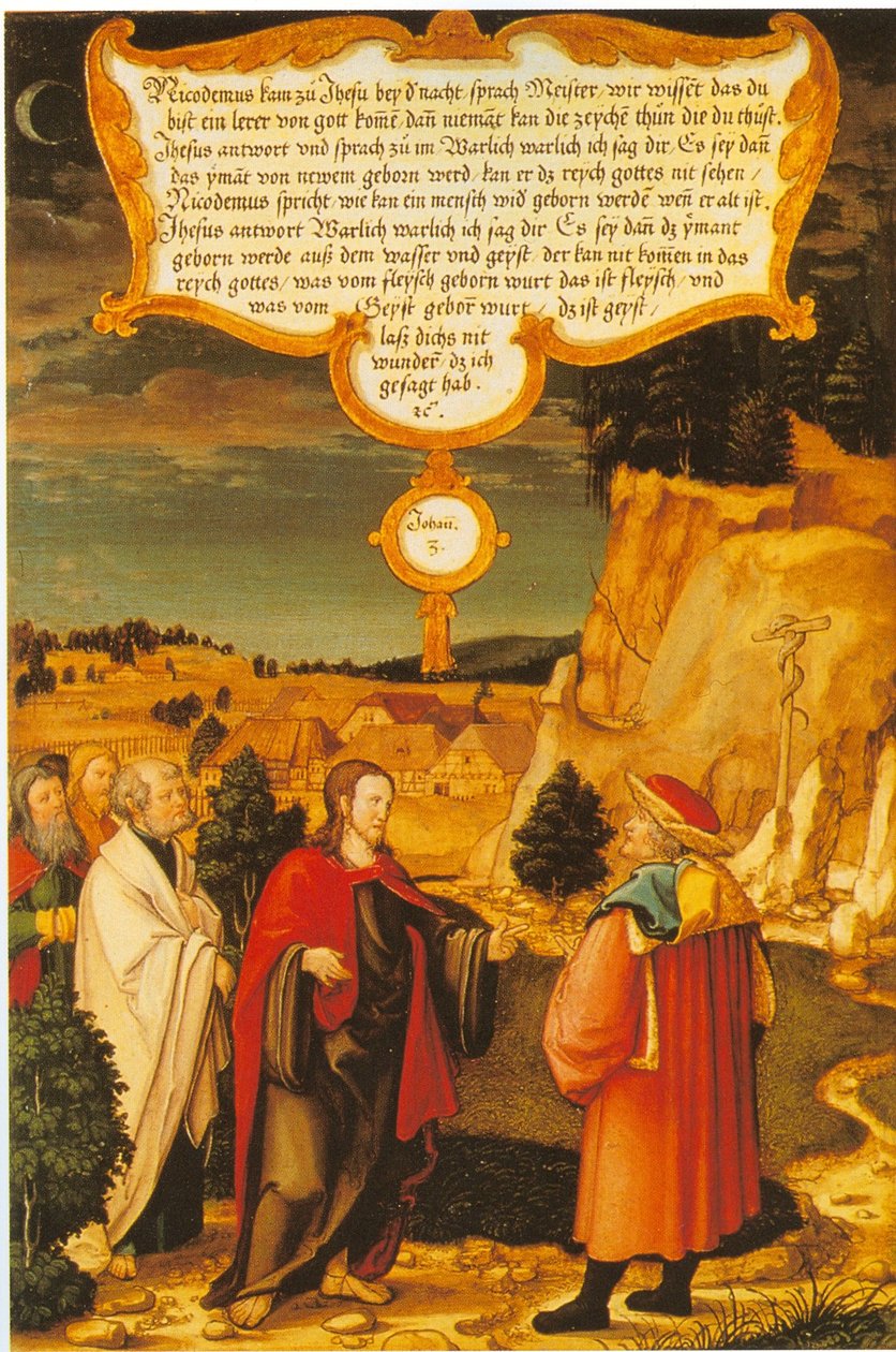 185 Württemberg en Mömpelgard Mömpelgard Altaar Christus en Nicodemus door Heinrich Füllmaurer
