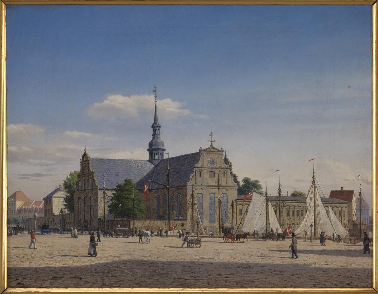 Partij bij Holmens Kirke door Heinrich Hansen