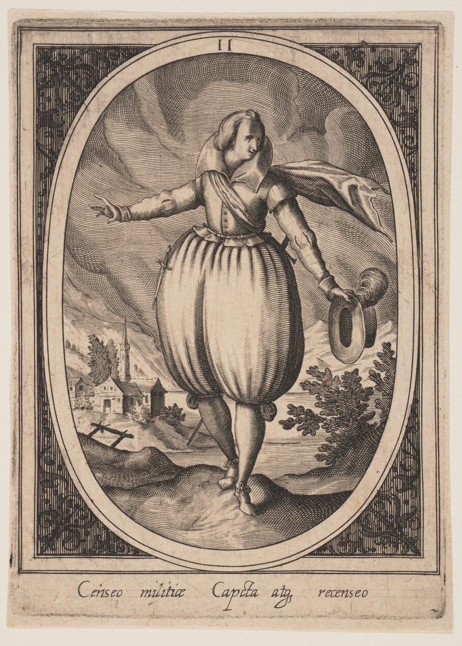 Plaat 11 uit Militaire figuren door Heinrich Ulrich