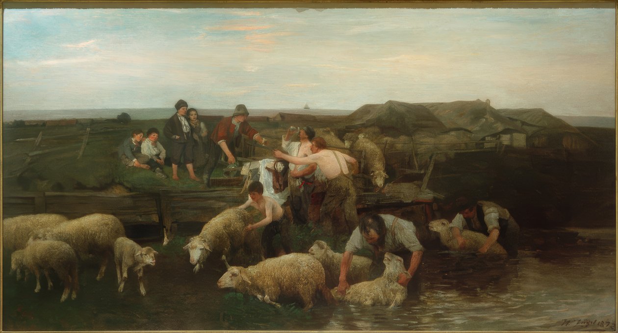 Schapenwas door Heinrich von Zügel