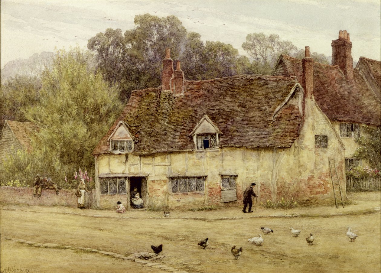 Bij het Oude Huisje door Helen Allingham