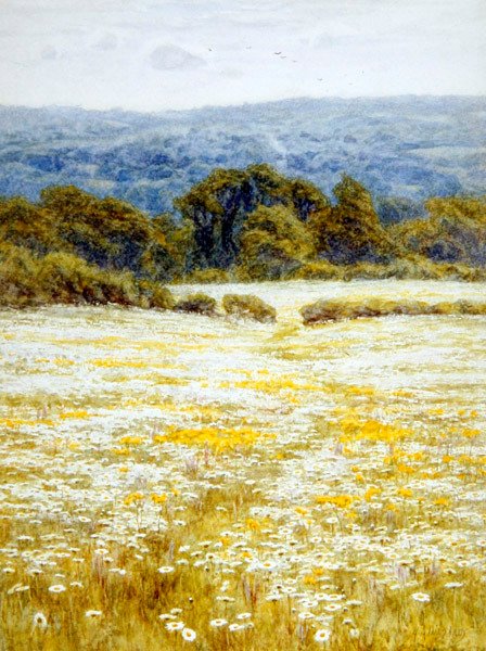 Margrieten, nabij Westerham, Kent door Helen Allingham