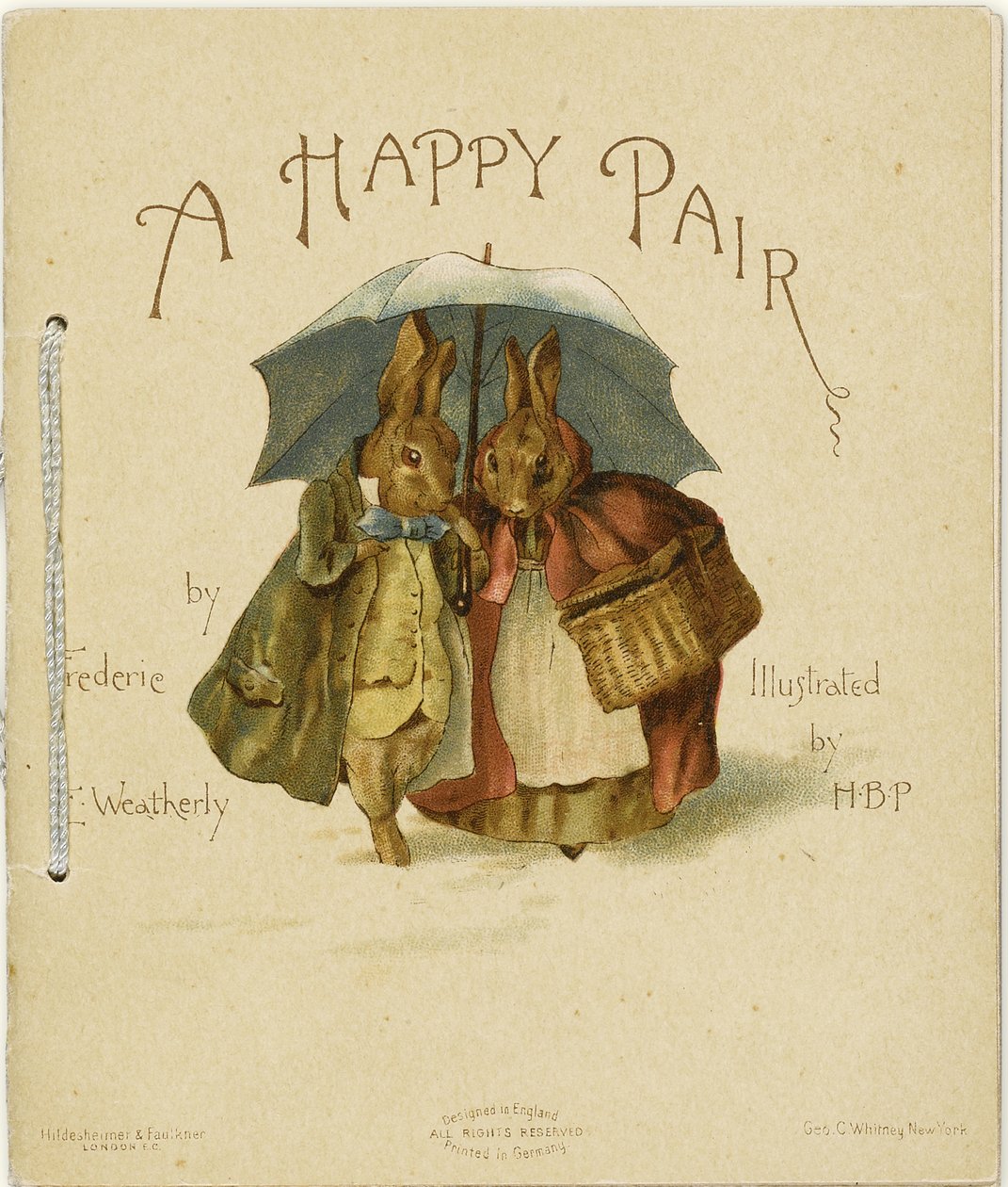 Illustratie bij A Happy Pair door Frederick Weatherly door Helen Beatrix Potter