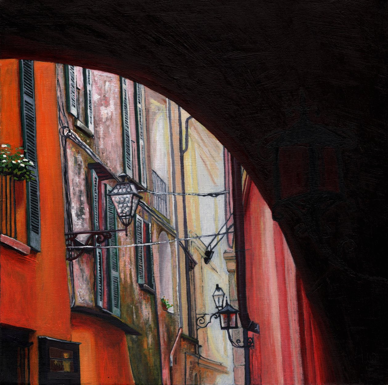 Menaggio lantaarns door Helen White