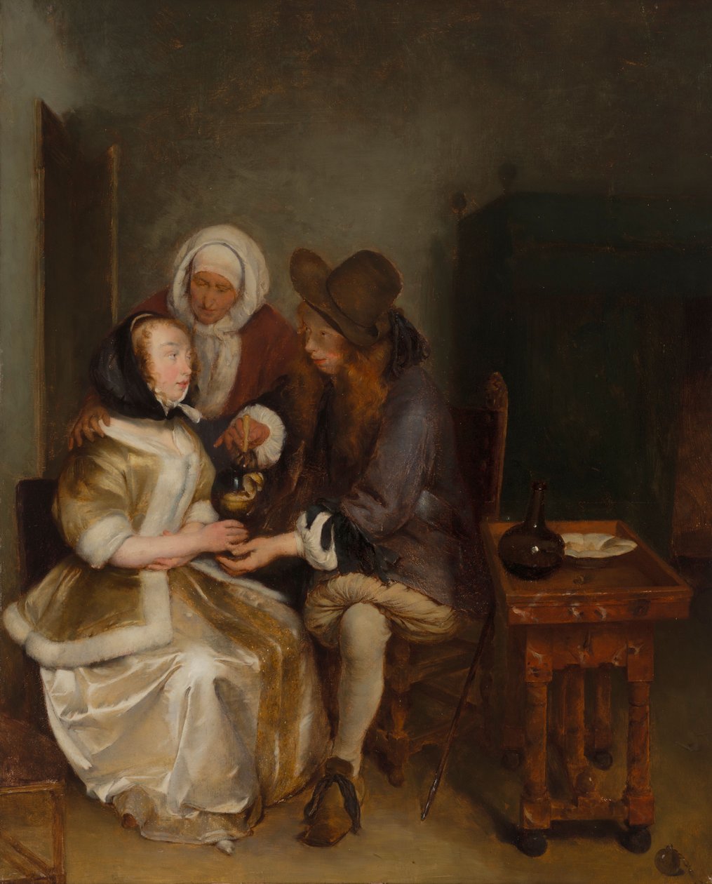 Glas limonade, naar het schilderij van Gerh. Terborch door Helene Schjerfbeck