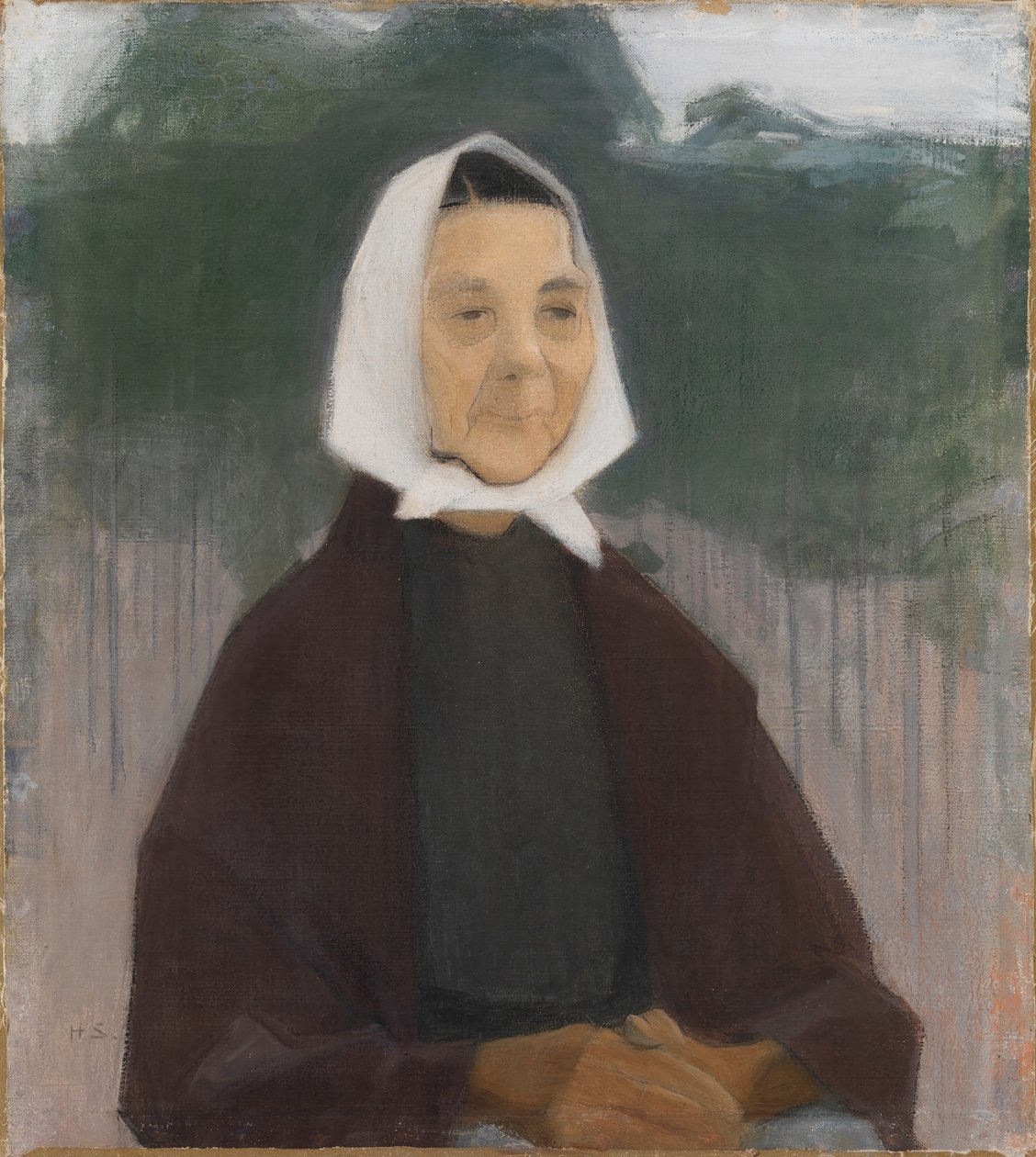 Oma, 1907 door Helene Schjerfbeck