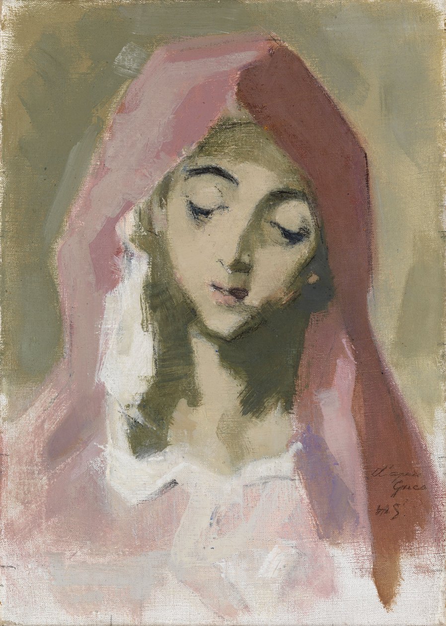 Madonna van de Liefdadigheid, naar El Greco door Helene Schjerfbeck