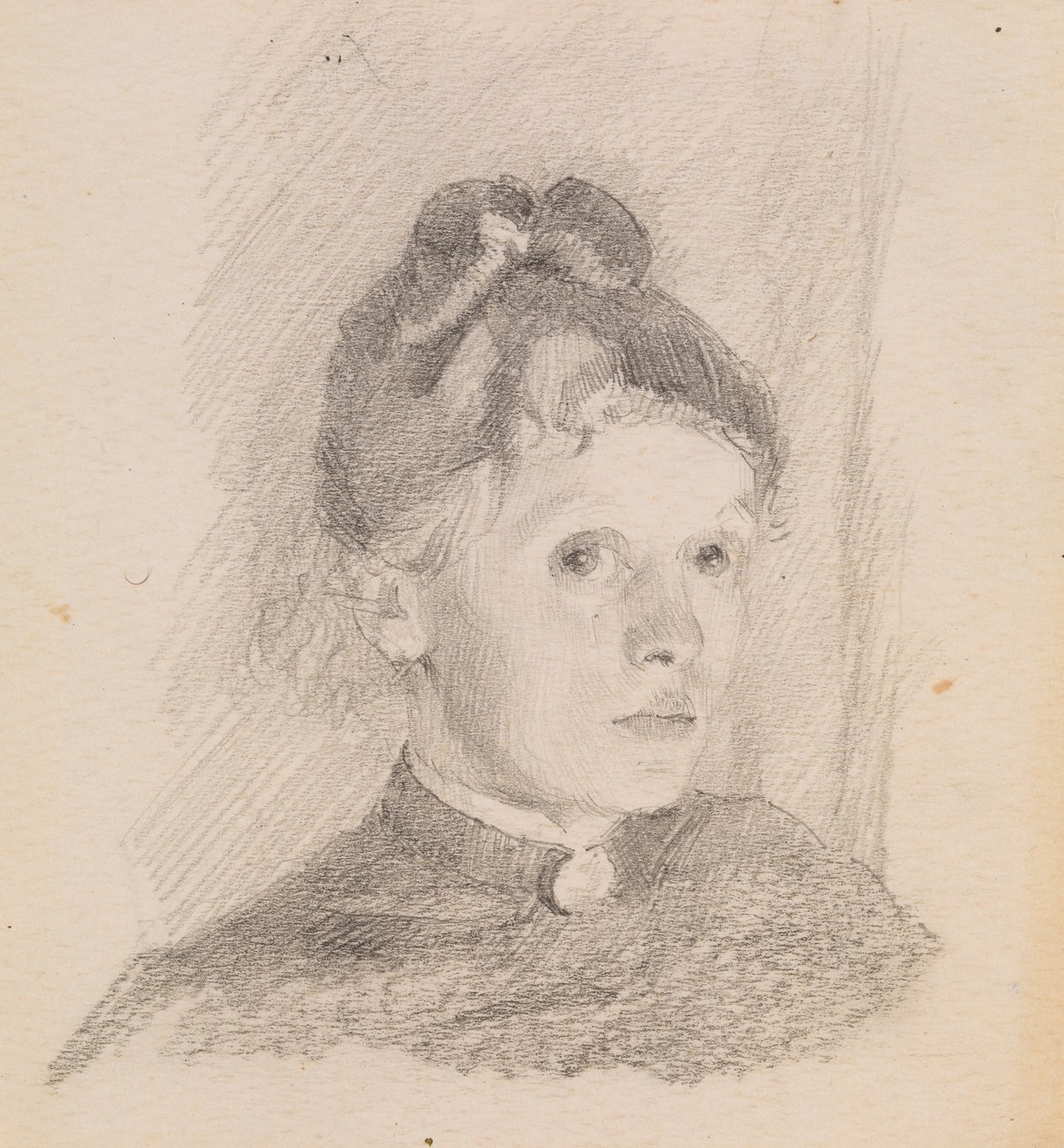 Zelfportret, 1880-1884 door Helene Schjerfbeck