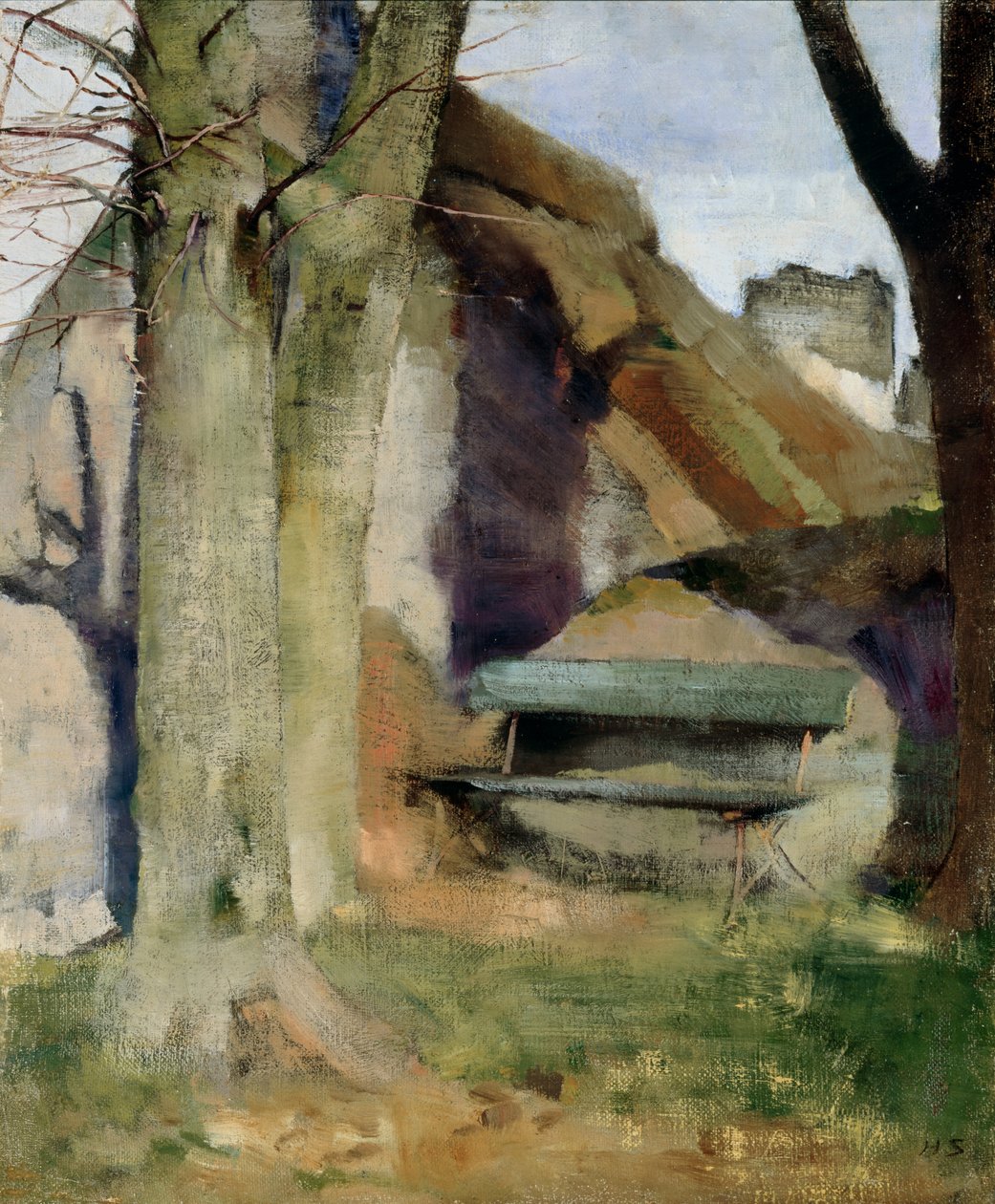 Schaduw op de muur door Helene Schjerfbeck