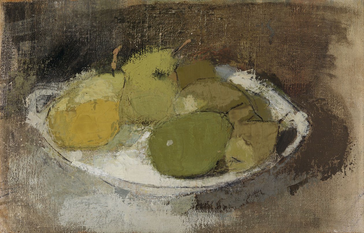 Stilleven in groen door Helene Schjerfbeck