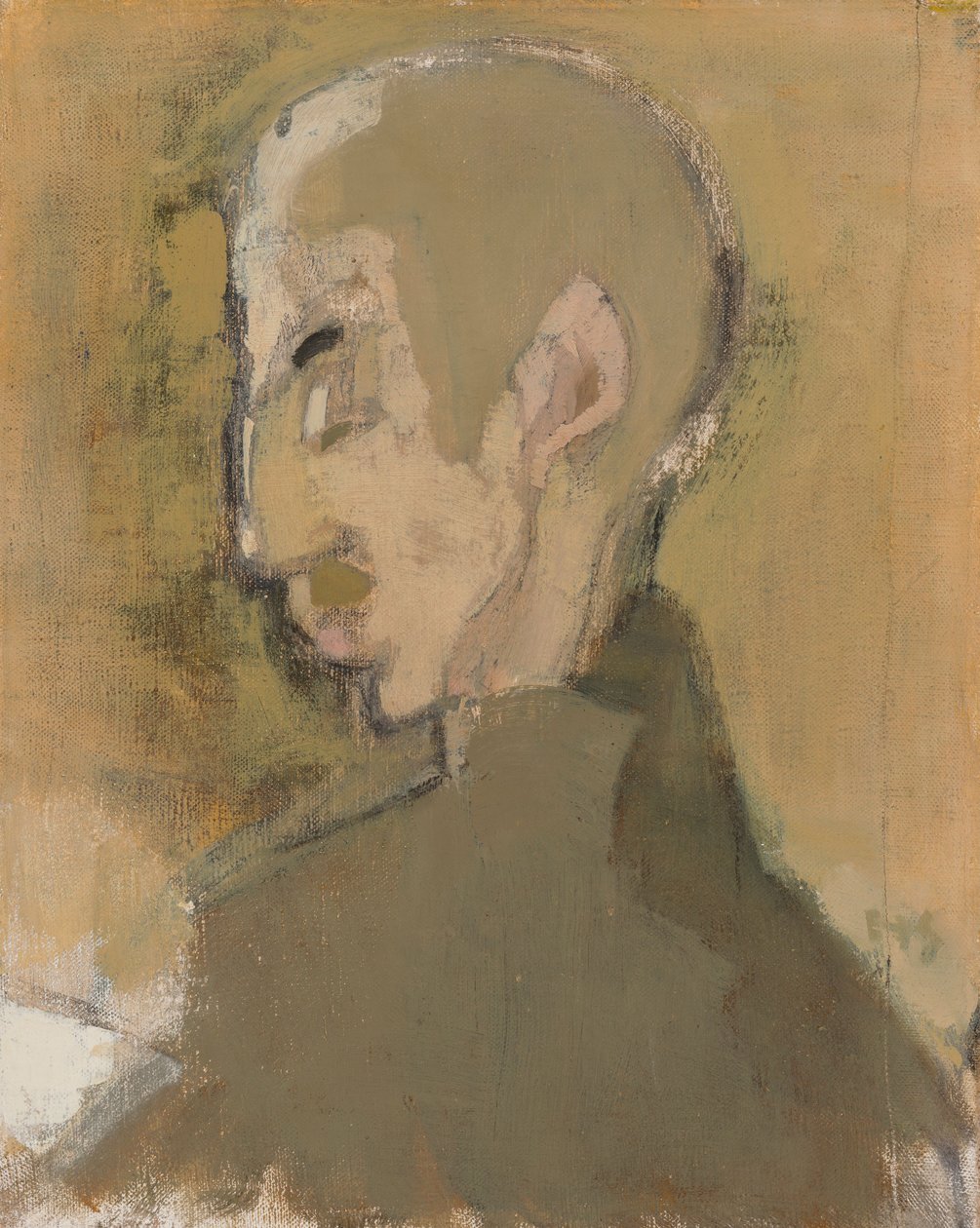 De huisbaas II (Profiel van een man) door Helene Schjerfbeck