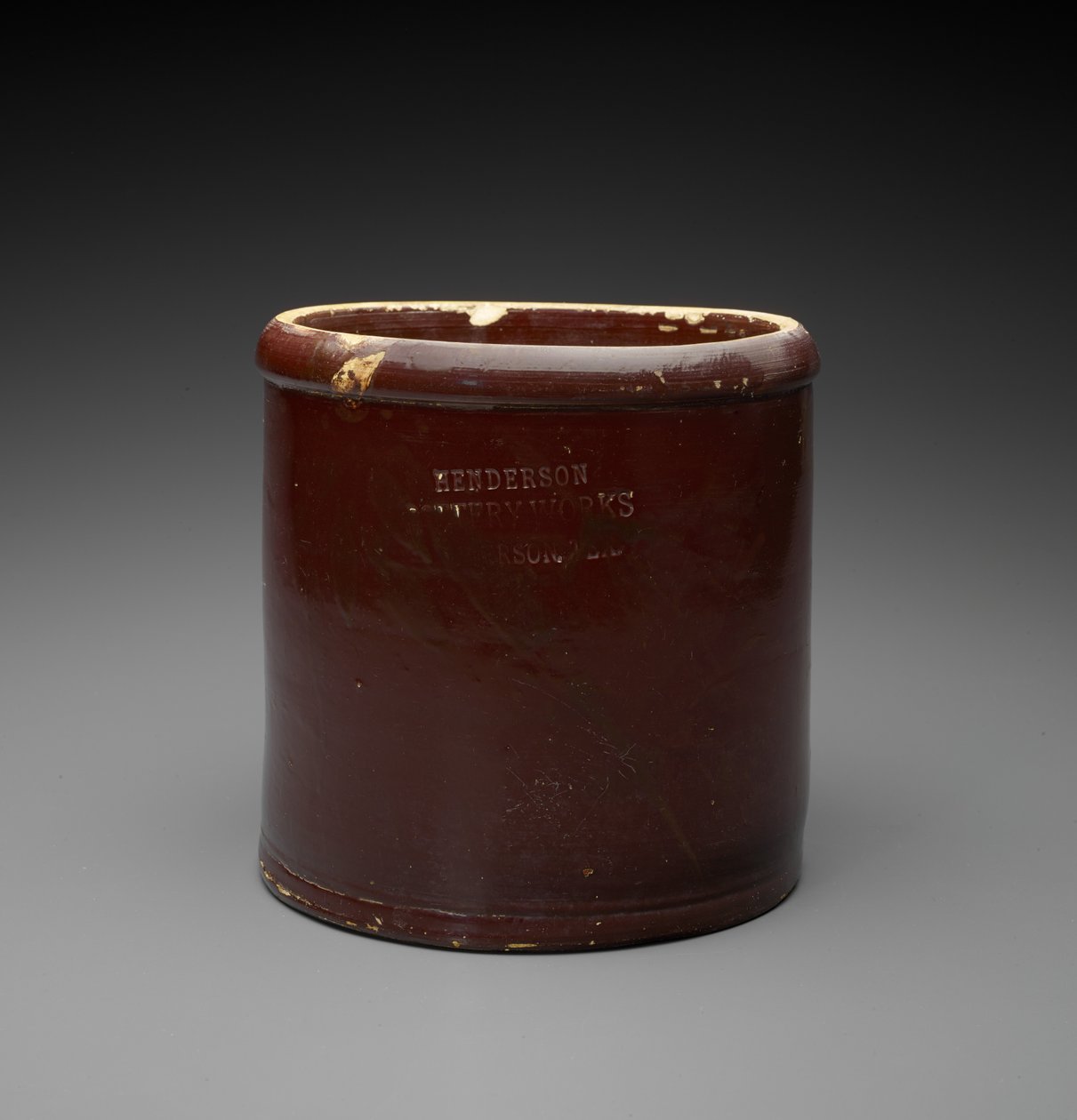 Pot, ca. 1890-1894 door Henderson Pottery Works Henderson Pottery Works