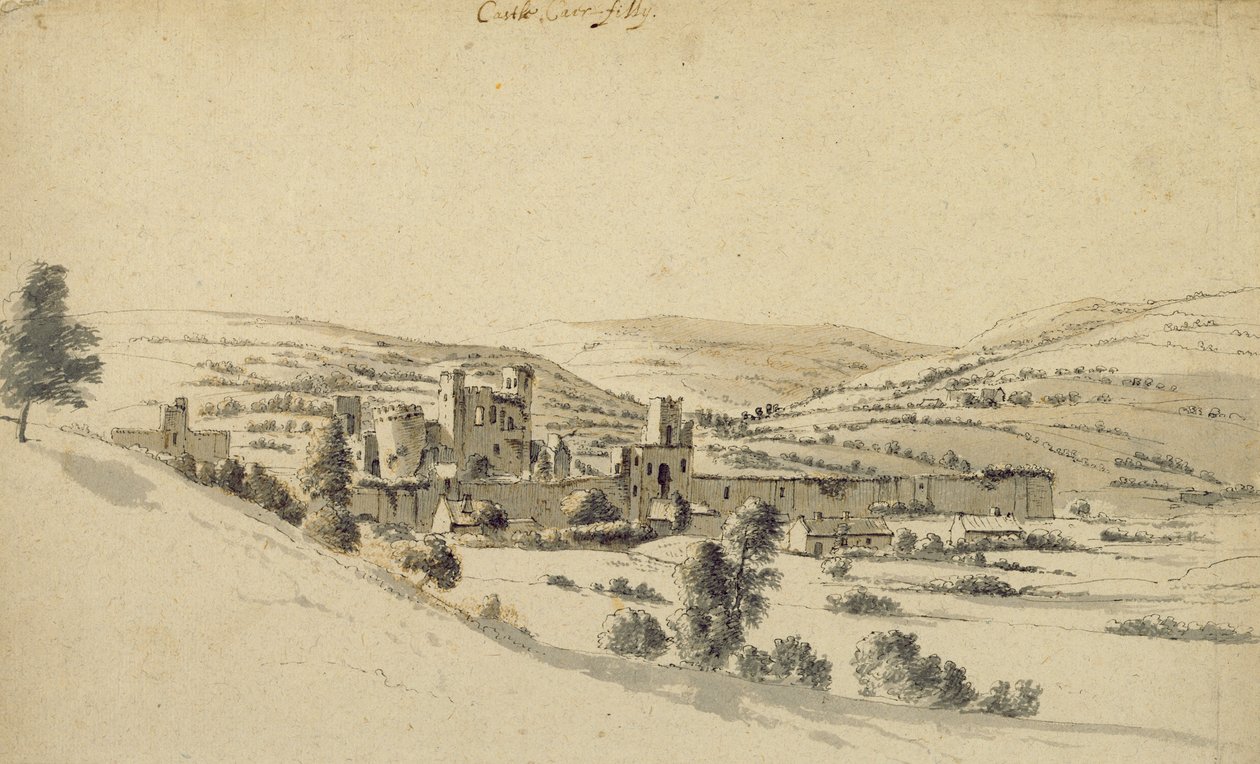 Caerphilly Castle door Hendrick Danckerts