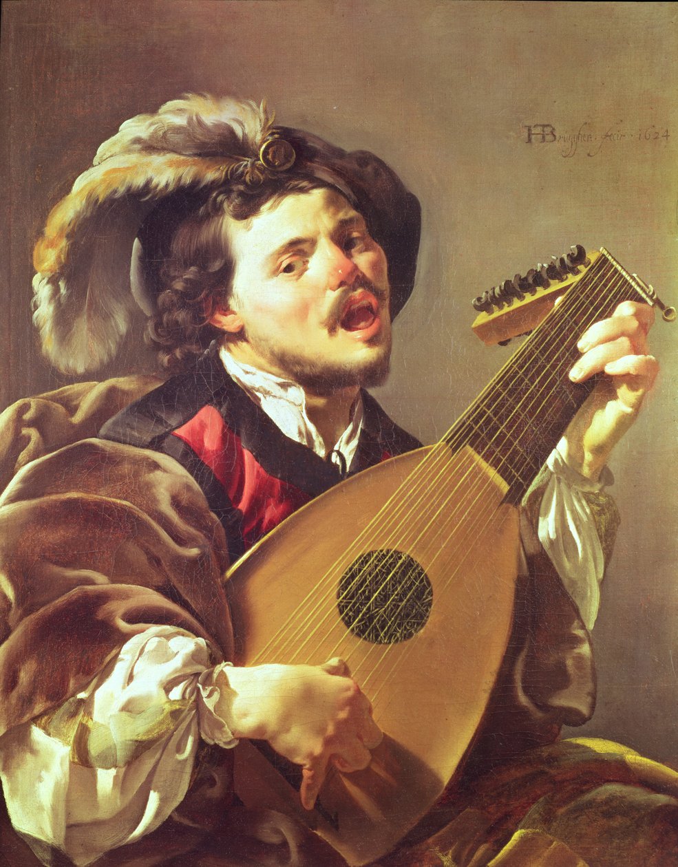 De Luitspeler, 1624 door Hendrick ter Brugghen