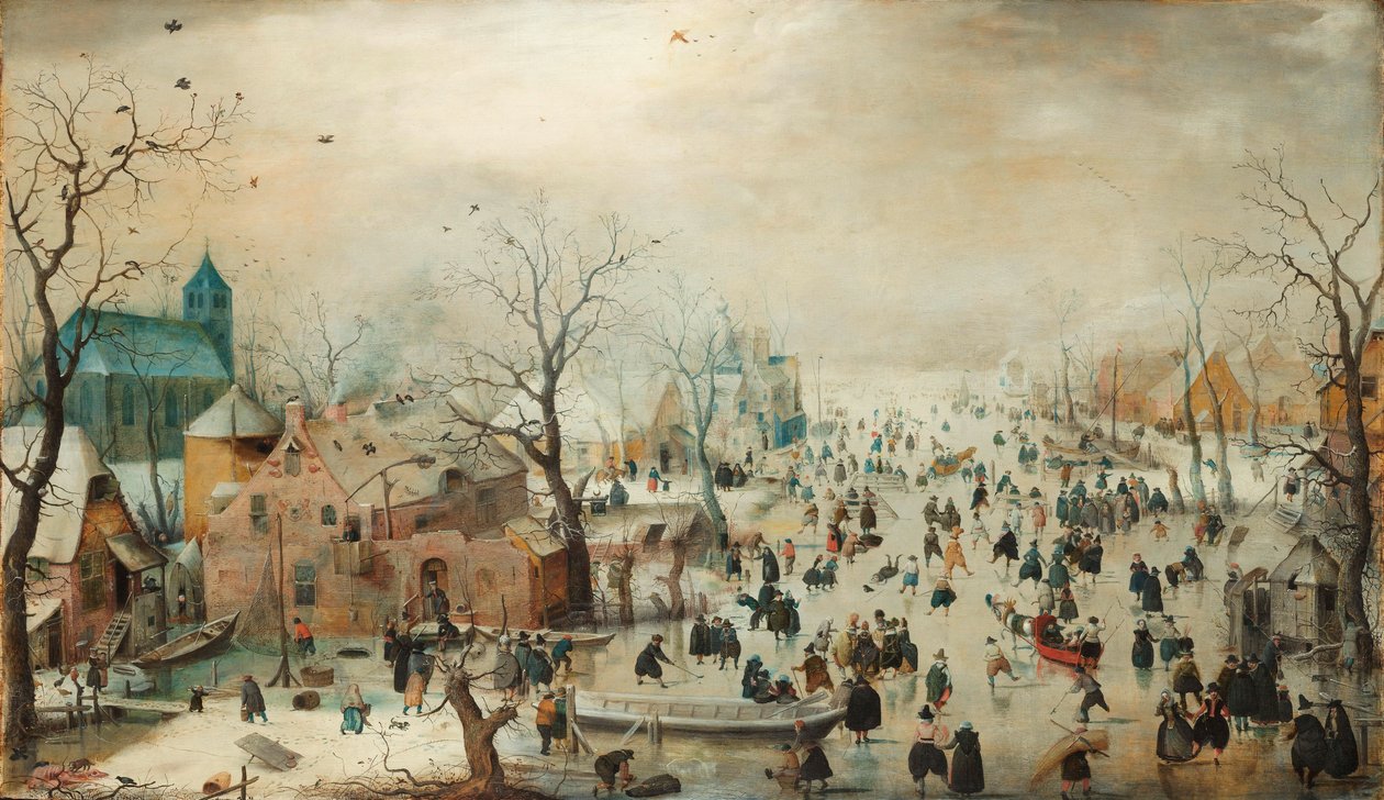 Duits: Winterlandschap met schaatsers Winterlandschap met schaatsers door Hendrick Avercamp