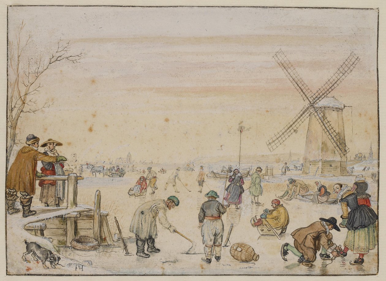 IJsvermaak door Hendrick Avercamp