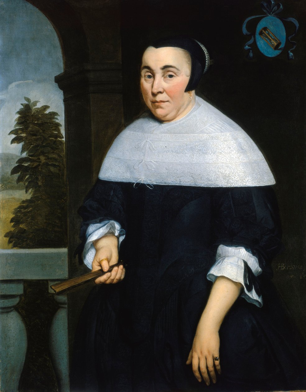 Portret van Anna van Gelder door Hendrick Berckman