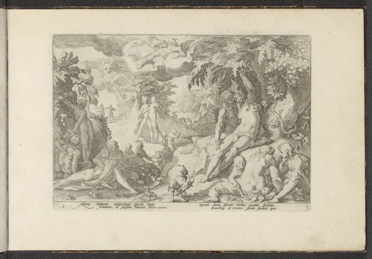 Gouden eeuw door Hendrick Goltzius (workshop of)