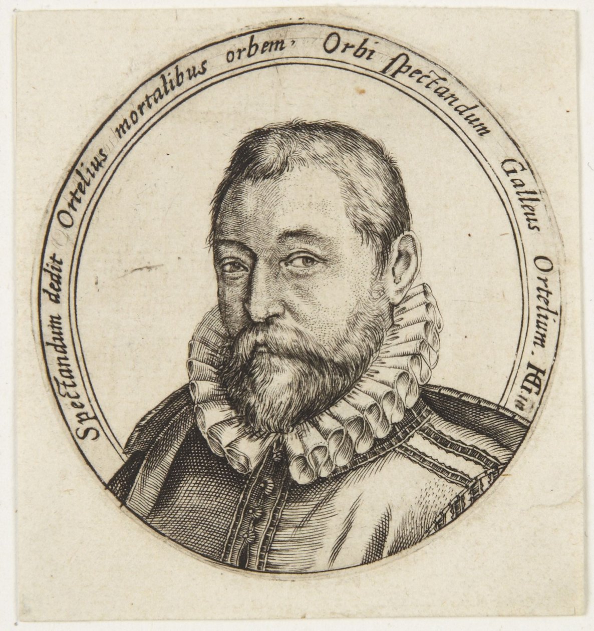 Abraham Ortelius door Hendrick Goltzius
