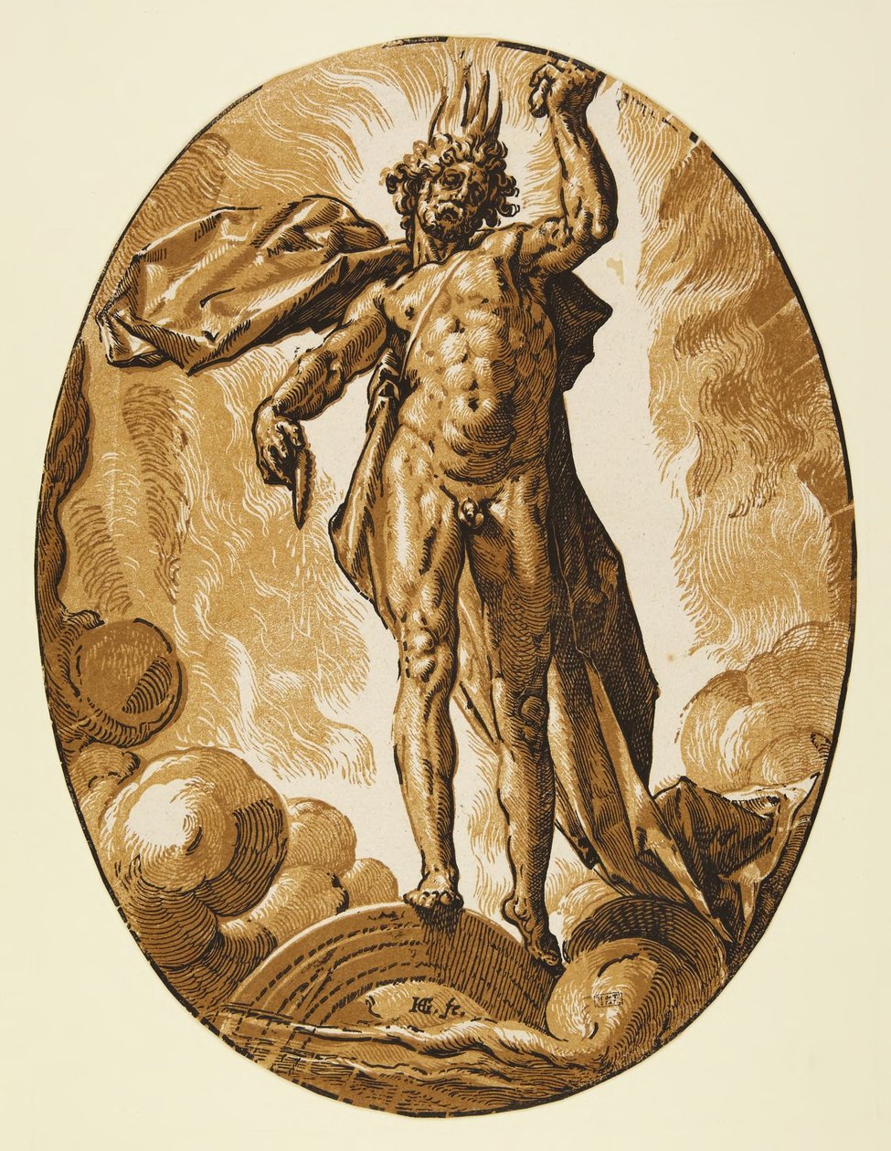 Aether door Hendrick Goltzius