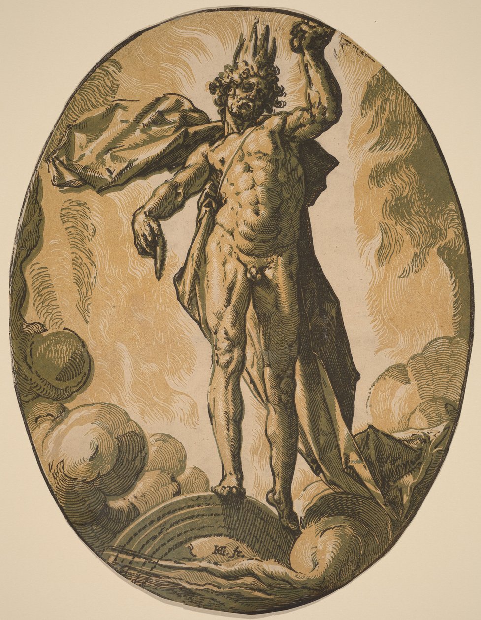 Aether door Hendrick Goltzius