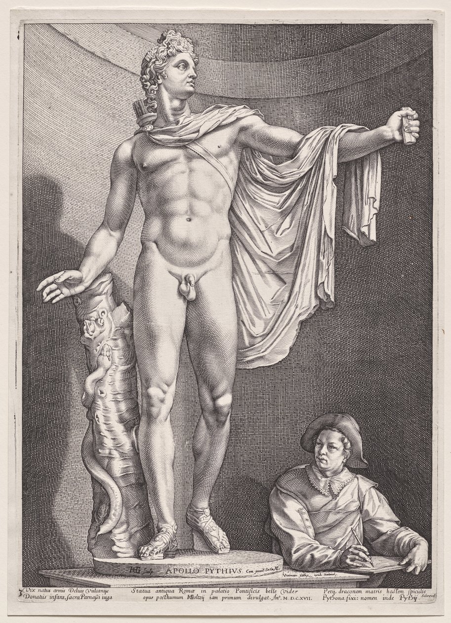 Apollo Belvedere door Hendrick Goltzius