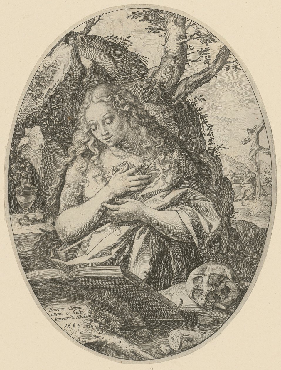 De boetvaardige Magdalena door Hendrick Goltzius