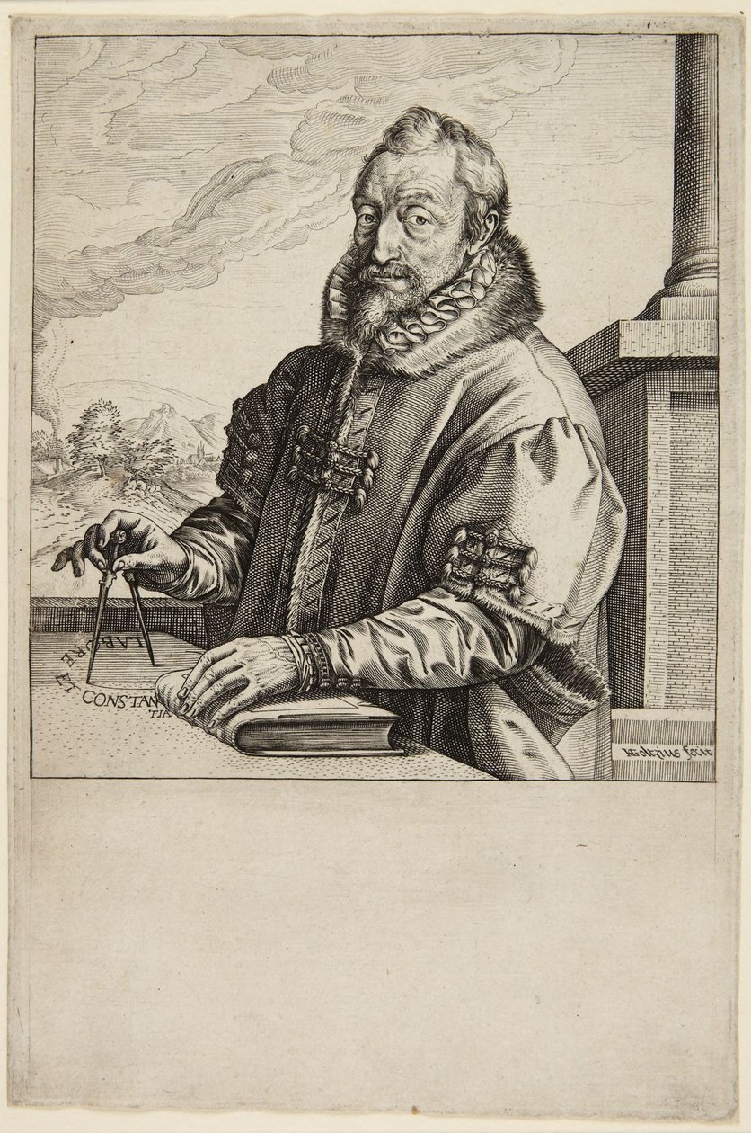 Christopher Plantin door Hendrick Goltzius