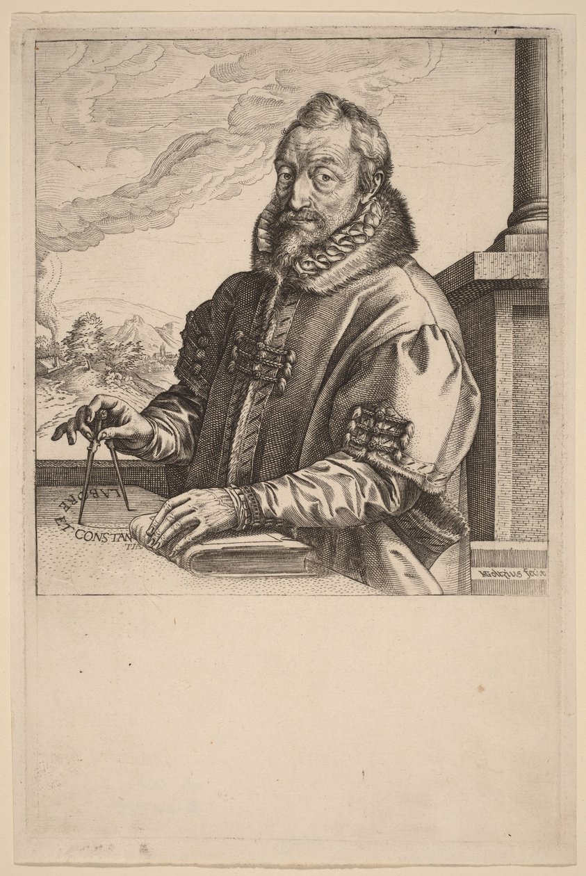 Christopher Plantin door Hendrick Goltzius